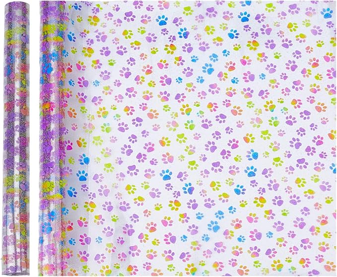 Printed TPU Jelly Faux Leather, 11.8 x 47.2 Inch Transparent Clear Jelly Vinyl by letsinstyle