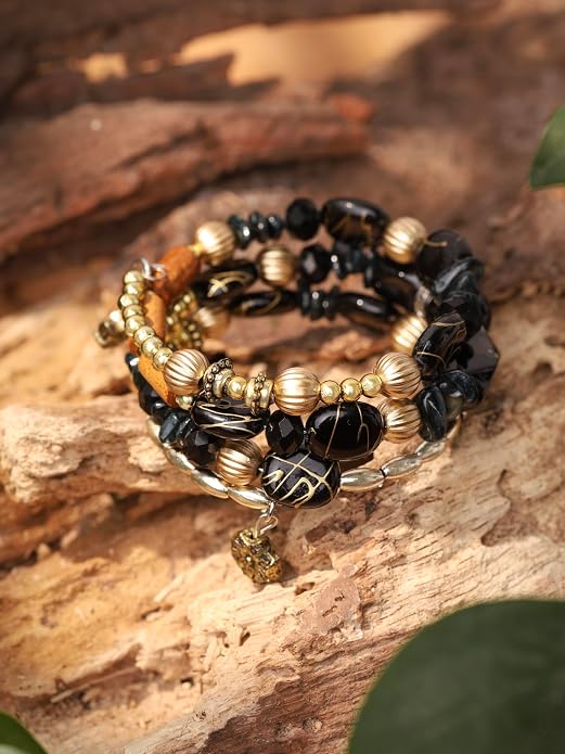 MINACHI Summer Boho Retro Style Multilayer Wrap Irregular Beads - Image 5