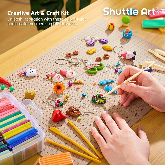 Shuttle Art Polymer Clay Kit, 50 Colors Oven Bake Clay - Image 6