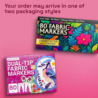 ARTISTRO 80 Fabric Markers for Clothes and Textiles – Permanent No-Bleed Fabric - Image 10