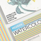 MEEDEN Watercolor Paper Block, 100% Cotton Watercolor Paper Pad of 20 Sheets - Image 3