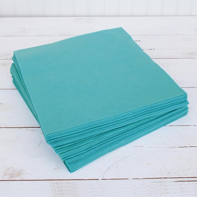 Threadart Teal Premium Felt Sheets by ThreadArt