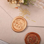 KAINSY Custom Wax Seal Stamp, Personalized Name Logo Sealing Stamp, Brass Wax - Image 6