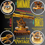 Brass Alidade Decorative Telescope 4" - Image 2