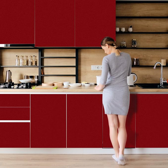 TECKWRAP Permanent Adhesive Vinyl 12" x 10ft, Matte Wine Red - Image 6