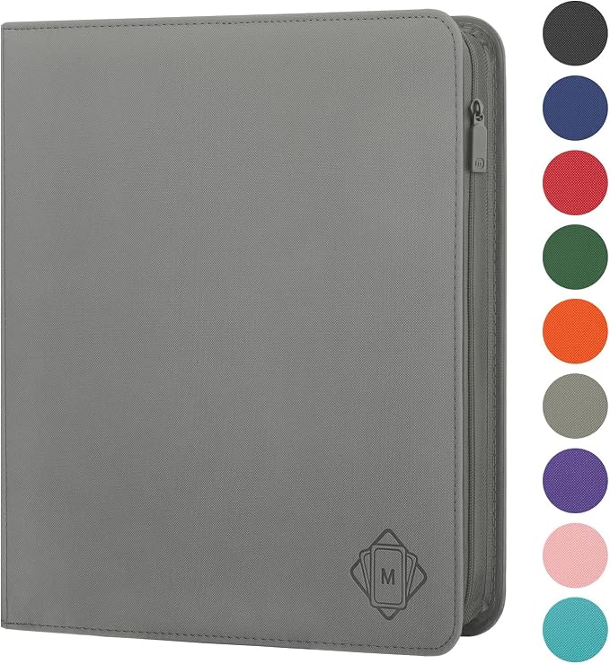 Premium Card Binder 12 Pocket for 720 Pockets Trading Card Binder, PU Zipper - Image 2