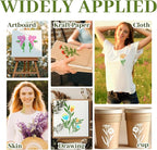 18 Sheet Reusable Flower Stencils - Image 6