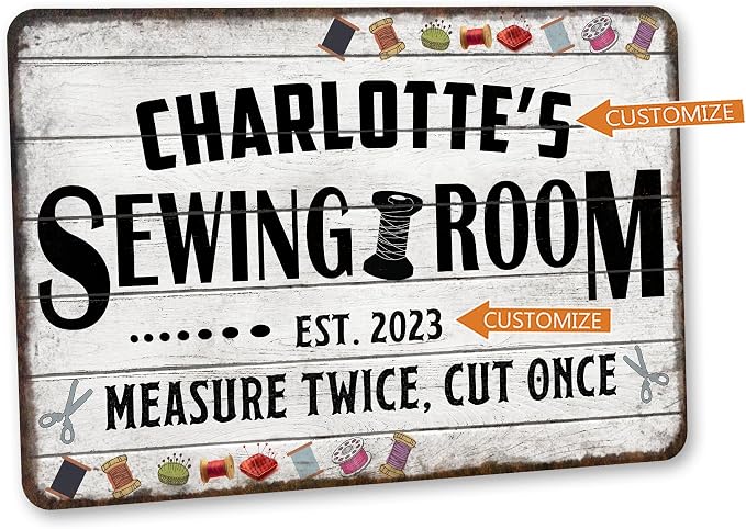 Personalized Sewing Room Sign Art Room Décor - Image 2