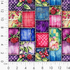Patchwork Berry Jar Cotton Fabric Panel – 6 Designs + Bonus Sheet 29.5×19.6 inch - Image 8