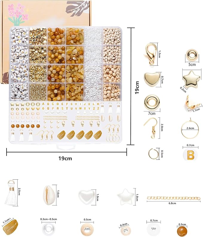 Xylise Jewelry Making Supplies Kit Natural Stone Beads - Image 3