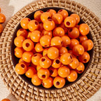 240pcs 16mm Wood Beads for Craft Orange Color DIY - Image 4