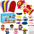 WATINC 6Pcs Hand Puppet Making Kit, Art Craft Felt Sock Puppet Toys, Creative by WATINC