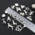 WOCRAFT 60pcs Bright Silver Dogs Bracelet Charms - Image 4