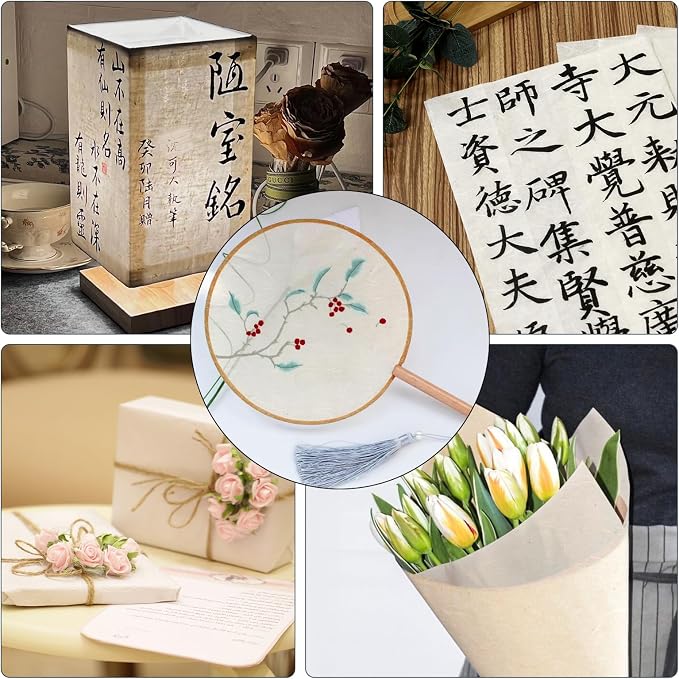100 Sheets FIVEIZERO A4 Mulberry Paper Sheets Natural Fiber Rice Paper - Image 5