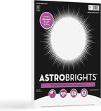 Astrobrights/Neenah Bright White Cardstock, 8.5" x 11", 65 lb/176 gsm, 75 Sheets by Astrobrights