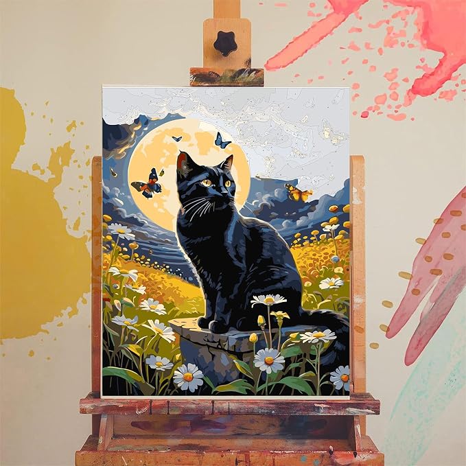 xackcme Cat Paint by Numbers for Adults - Image 3