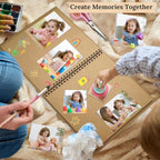 Scrapbook 8x8 Inch DIY Scrapbook Album Hardcover Kraft Paper 40 pages/20 sheets - Image 3