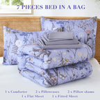 Yiran King Size Comforter Set 7 Piece, Lightweight Bed in a Bag King - Image 6