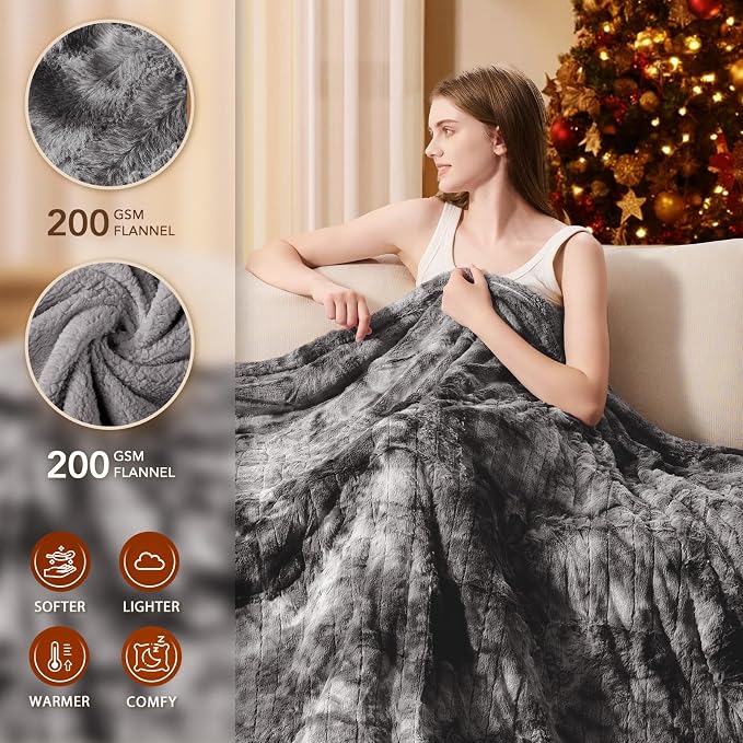 Homemate Electric Heated Blanket Twin Size - Image 2