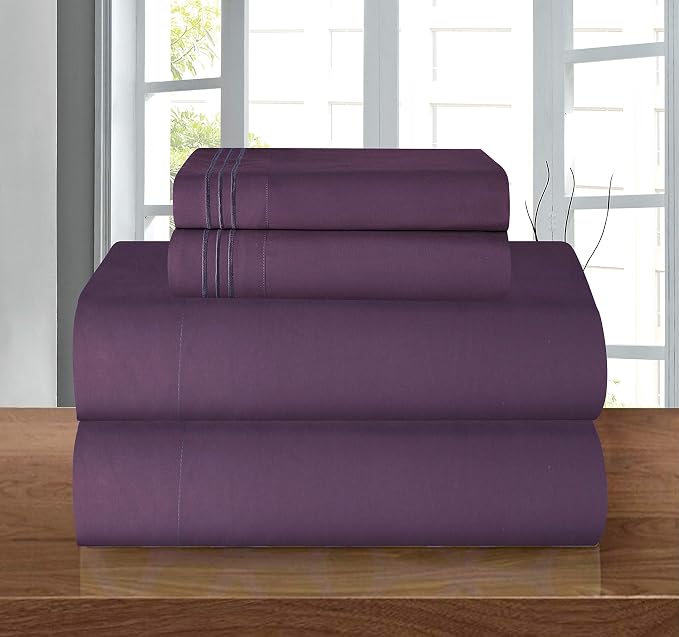 Elegant Comfort Luxury 1500 Premium Hotel Quality Microfiber 5-Piece Sheet Set - Image 2