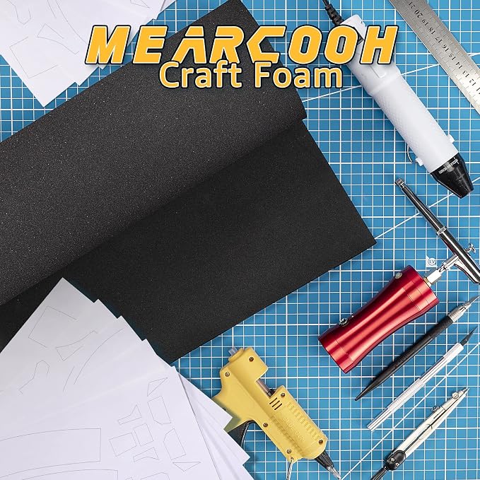 3-Pack Black Eva Foam Sheets roll, 3mm 13.9" x 59" Premium eva Craft Foam - Image 4