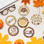 8 Pcs Thanksgiving Day Fall Diamond Coasters Kits - Image 7