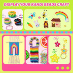 Simetufy 14000Pcs Pony Beads Bulk, 30 Colors 6x9 Kandi Beads - Image 11