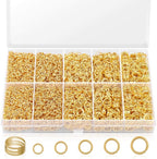 4600Pcs Gold Jump Rings with Jump Rings Open/Close Tools by PAXCOO