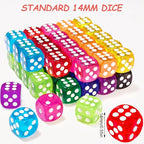 500 Pieces Colored Dice Bulk Set 14 MM 6 Sided Standard Dices - Image 3