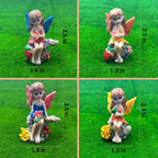 Suartus 4Pcs Miniature Fairy Garden Figurines, Resin Small Fairies Ornaments - Image 4