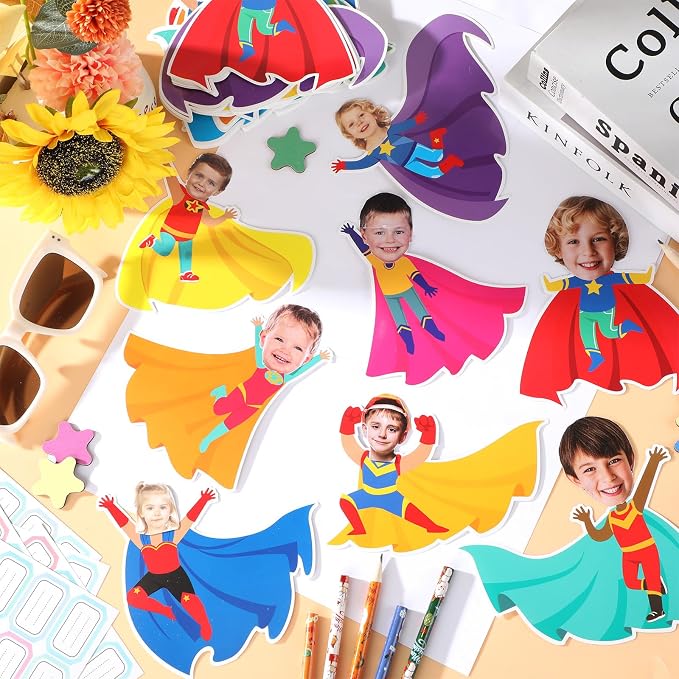 gisgfim 80Pcs Super Theme Hero Cutouts Back to School Decorations Bulletin - Image 4