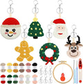 WinnerWhy 6 Pcs Christmas Punch Needle Kit Adults Beginner Keychain Accessories by WinnerWhy