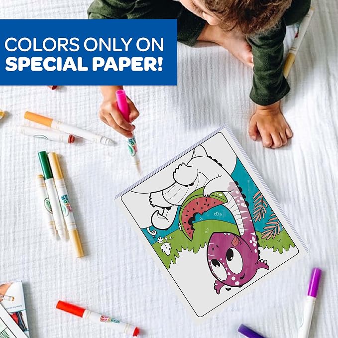 Crayola Color Wonder Prehistoric Pals, Dinosaur Coloring Pages, Mess Free - Image 4