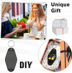 Yoption 20pcs Blank Motel Keychain Bulk - Image 6