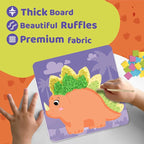 jackinthebox Poke Poke Art – Dinosaurs Theme, Mess-Free Fabric Art and Craft - Image 6