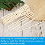 PATIKIL 60 Pcs / 20cm Wood Log Sticks, 0.2-0.5inch in Diameter Natural Driftwood - Image 4
