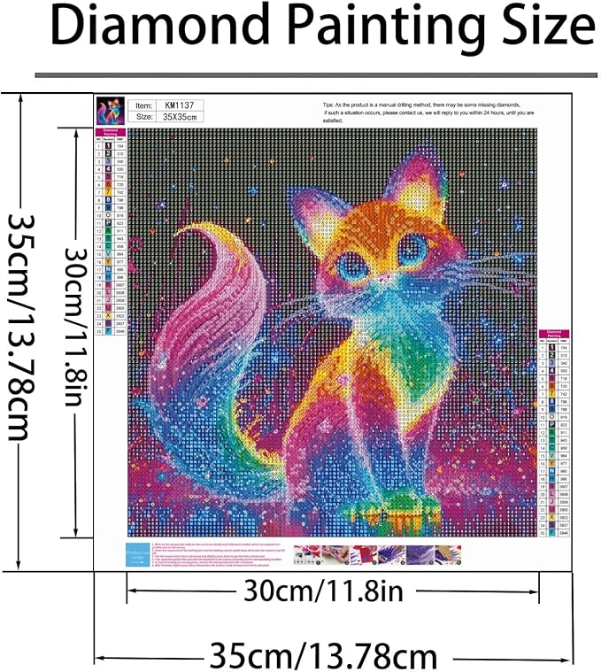 GXGLLPZBY Diamond Art Kits for Beginners, Dreamy Glowing Cat Diamond Painting - Image 2