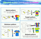 Tie Dye Kit 32 Color All-in-one Clothing Dye Kit, Permanent Fabric Dye - Image 7