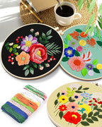 TINDTOP 5 Sets Embroidery Kit for Adults, Floral Embroidery Practice Kit for - Image 7