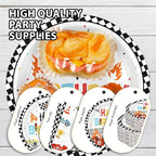 168Pcs Retro Race Car Birthday Party Decoration - Image 4