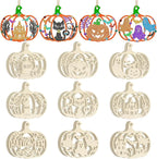 36PCS Wooden Pumpkins Ornaments to Paint Halloween Thanksgiving Decoration by Sophena