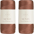 Sensy Premium 2 Pack of 2mm 251 Yards Polyester Rope 100% Polypropylene Cord by SSENSY