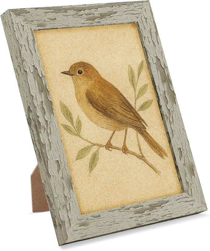 puthiac 4x6 Rustic Farmhouse Picture Frame, Taupe Grey, 1 Pack | Distressed MDF - Image 6