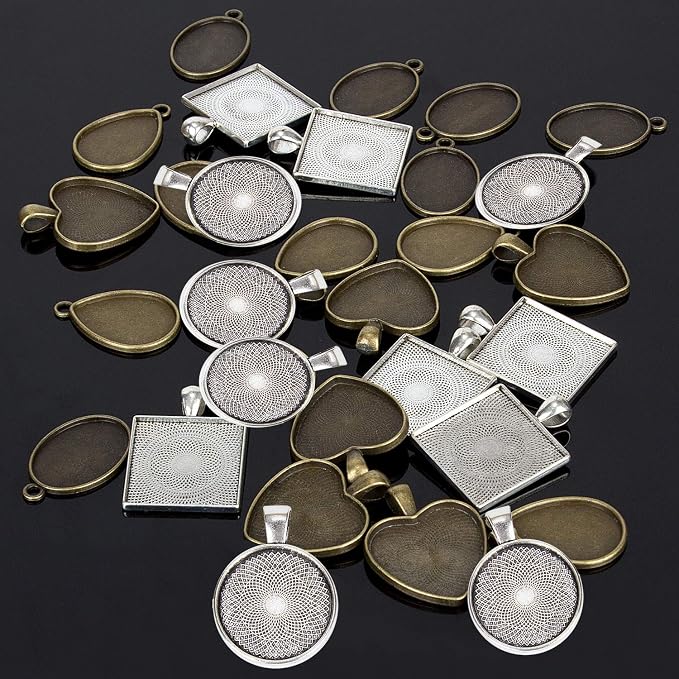 HOMEIDOL Resin Jewelry Molds Pendant Trays Making Kit - Image 7