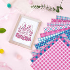 Tintnut Pink Blue Plaid Permanent Vinyl, waterproof, easy peel & stick - Image 6