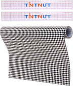 Tintnut Houndstooth Permanent Vinyl Roll 12in x 5ft Plaid Adhesive Vinyl | by Tintnut