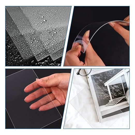TKOnline 40 PCS Plexiglass Sheets, Invitations, Poster Frames Plastic Board - Image 3