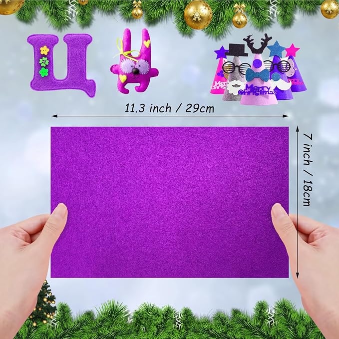 Jtnohx Felt for Crafts, Craft Felt Square for Sewing - Image 3