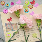 180PCS Glitter Foam Flower Stickers, Spring Theme Puffy Shapes | - Image 5