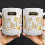 Personalized Cocktail Mug, Custom Name Coffee Cup - Image 5